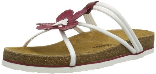 Dr. Brinkmann 700763 klapki damskie, biały - Weiß Weiß Rot 3-39 EU