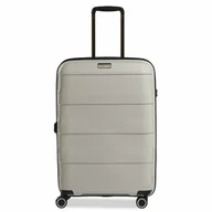 Walizki - Stratic Słomka + wózek 4-kołowy 65 cm beige - miniaturka - grafika 1