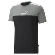 Koszulki męskie - PUMA T-shirt męski ESS+ Block Tee, czarny, XL - miniaturka - grafika 1