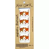 Zakładki do książek - Alex Clark Zakładka do książki BM15 2 rude koty - miniaturka - grafika 1