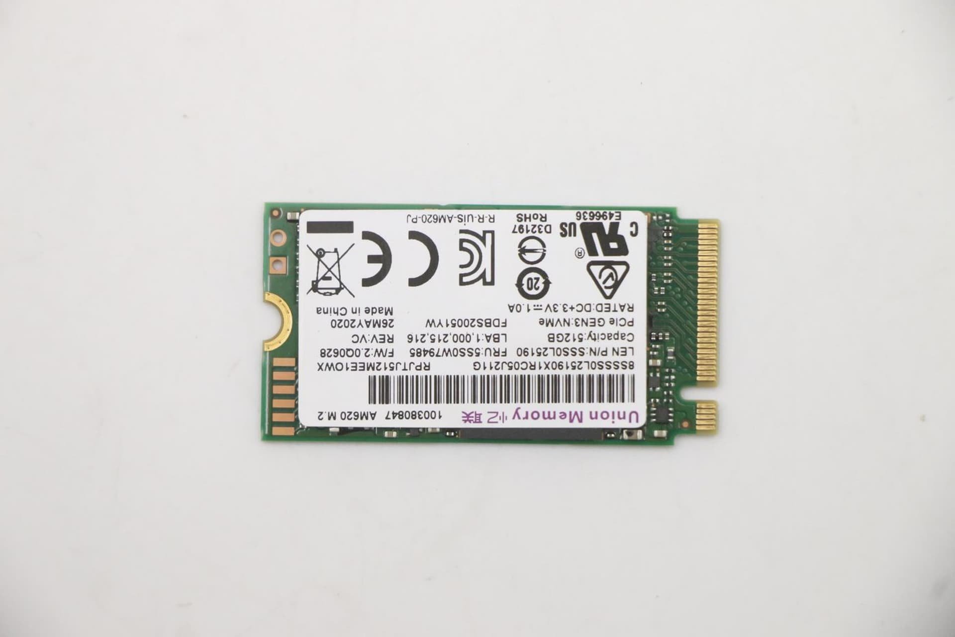 Dysk Lenovo 512G,M.2,2242,PCIe3x4,UM,STD 5SS0W79485