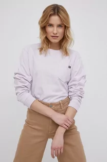 Koszulki i topy damskie - Vans longsleeve bawełniany kolor fioletowy - grafika 1