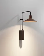 Lampy ogrodowe - Paulmann Brązowy kinkiet zewnętrzny Platet A/01 z metalu, o klasie szczelności IP66 - miniaturka - grafika 1