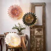 Ozdoby bożonarodzeniowe - Gwiazda Crystal papier bez oprawy biała - miniaturka - grafika 1