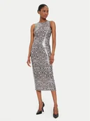 Sukienki - Rinascimento Sukienka koktajlowa CFC0120287003 Szary Regular Fit - miniaturka - grafika 1