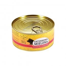 KONSERWA GATUNKOWA MIELONA 300G ŻÓŁTA - Pasztet i przetwory mięsne - miniaturka - grafika 1