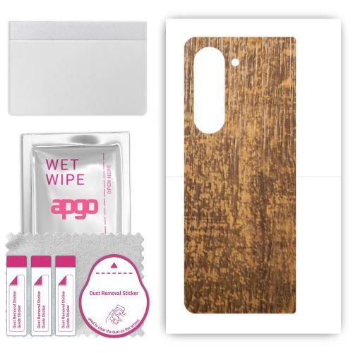 folia naklejka skórka strukturalna na TYŁ do Samsung W24 - Drewno Dąb Stary - apgo SKINS