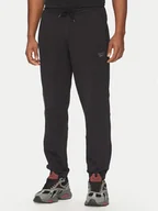 Spodnie sportowe męskie - Reebok Spodnie dresowe 100214075 Czarny Regular Fit - miniaturka - grafika 1