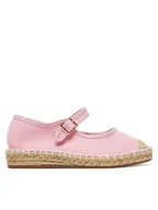 Espadryle damskie - DeeZee Espadryle Q88-512-1 Różowy - miniaturka - grafika 1