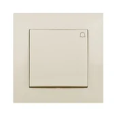 Wyłączniki światła i elektryczne - ELEKTRO - PLAST Przycisk do dzwonka CARLA kremowy ELEKTRO - PLAST - miniaturka - grafika 1