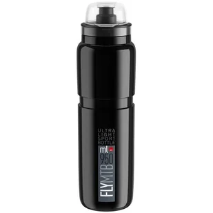 Elite Bidon Elite FLY MTB czarny, szara grafika, 950ml - Shakery i bidony sportowe - miniaturka - grafika 1