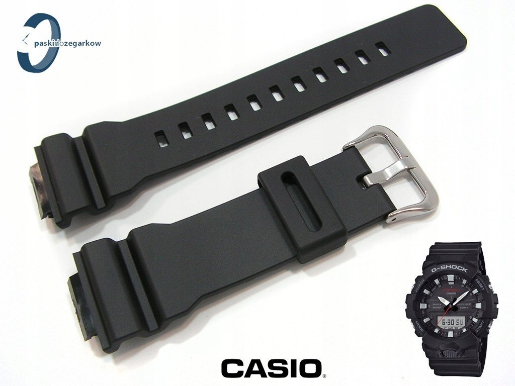 Pasek Casio GA-800 GA-810 GA-800-1A GA-810MMA czarny 10552597