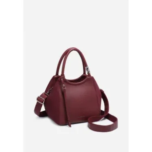Stylowa Torebka Bordowa Torba Damska Do Ręki Pasek LUIGISANTO Z Zamszem - Torebki damskie Stylowa Torebka Bordowa Torba Damska Do Ręki Pasek LUIGISANTO Z Zamszem - Torebki damskie - miniaturka - grafika 1