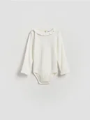 Body dla niemowląt - Reserved - Strukturalne body - złamana biel - miniaturka - grafika 1