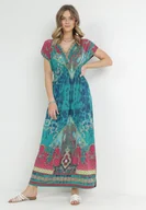 Sukienki - Zielona Sukienka Matanira - miniaturka - grafika 1