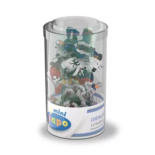 Papo papo 33022 Mini Plus Ritter (pojemnik z tworzywa sztucznego, 12 sztuk), do gry - Figurki dla dzieci - miniaturka - grafika 1