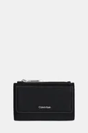 Portfele - Calvin Klein portfel damski kolor czarny LV04F1036G - miniaturka - grafika 1
