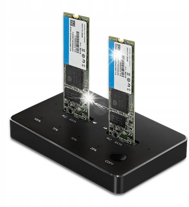 Stacja dokująca Qoltec Stacja dokująca 2x SSD M.2 SATA NGFF USB C