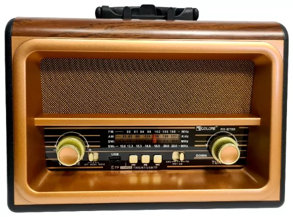 Radio Vintage Fm Akumulatorowe Z Bluetooth Usb