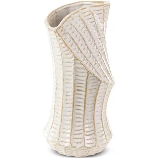 Wazon Ceramiczny Liza 14X14X29 Kremowy - Wazony i flakony - miniaturka - grafika 1