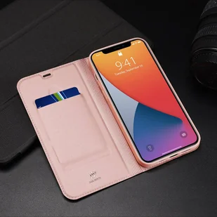 Dux Ducis Skin Pro kabura etui pokrowiec z klapką iPhone 12 Pro / iPhone 12 czarny - Etui i futerały do telefonów - miniaturka - grafika 24