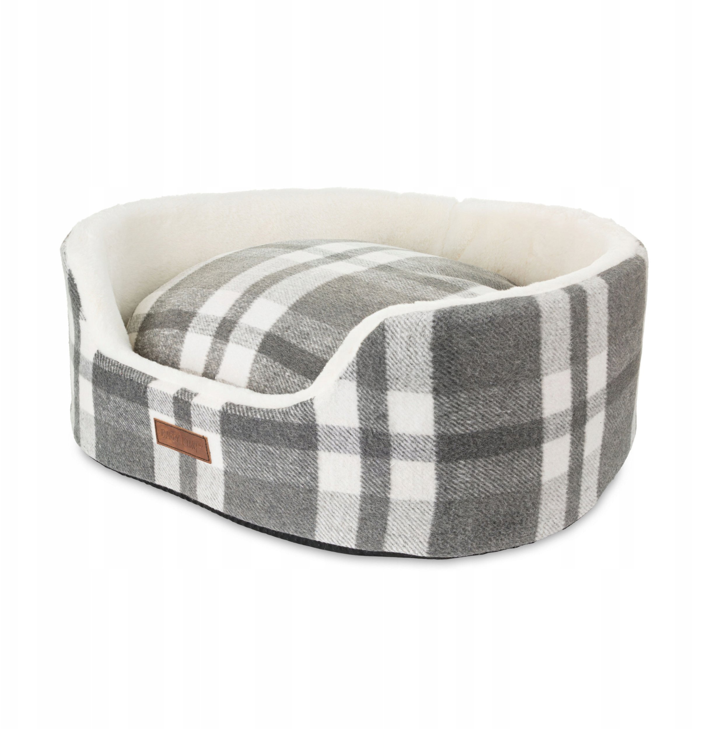 Legowisko dla psa, wz�r: szara krata, 60*48*20cm