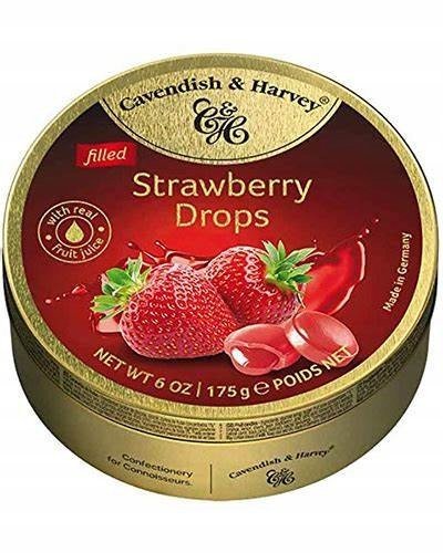 Cavendish Harvey Strawberry Drops – landrynki owocowe 175g