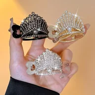 Ozdoby do włosów - TEMU 2/3 szt. Metalowe Spinki do Włosów w Kształcie Kociego , Koronkowe Spinki dla Kobiet, Eleganckie Spinki do Włosów, Wysokiej Jakości Akcesoria do - miniaturka - grafika 1