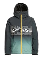 Kurtki narciarskie - Quiksilver Zamek błyskawiczny dla chłopców zielony XL/16 - miniaturka - grafika 1