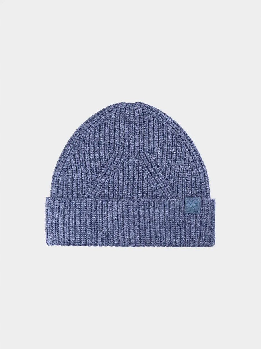 4F CZAPKA ZIMOWA MĘSKA BEANIE M576 DENIM L