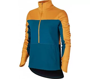 Koszulki i topy damskie - Nike Damska koszulka Repel Top Midlayer Złoty zamsz/Midnight Turq/Refle S BV4787 - grafika 1