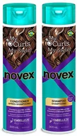 Zestawy kosmetyków damskich - Novex Novex My Curls - zestaw do włosów kręconych, szampon 300ml i odżywka 300ml 65/zestaw - miniaturka - grafika 1