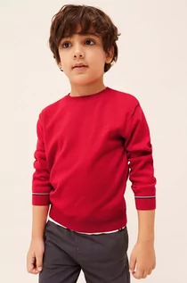 Swetry dla chłopców - Mayoral sweter bawełniany dziecięcy kolor czerwony lekki - grafika 1