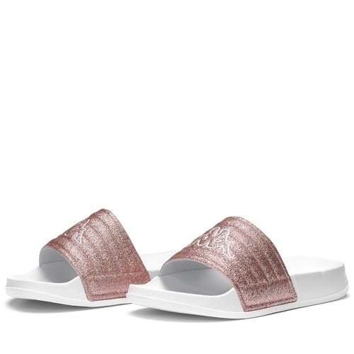 Kappa Logo Noles 4 Kid, buty dziecięce, White-Pink Glitter, 31 EU