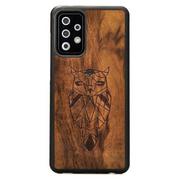 Etui i futerały do telefonów - Drewniane etui Samsung Galaxy A72 5G Sowa Imbuia Forestzone - miniaturka - grafika 1