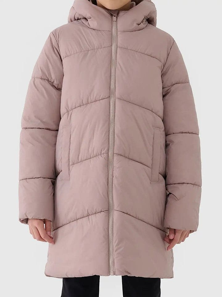 4F Płaszcz puchowy w kolorze beżowym