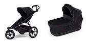 Wózki dziecięce - Wózek sportowy Thule Urban Glide 3 Black + Bassinet Black - miniaturka - grafika 1