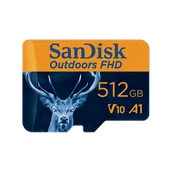 Karty pamięci - SanDisk Outdoors FHD MicroSDXC UHS-I Card with SD Adapter - 512GB Single Pack - SDSQUBL-512G-GN6VA - miniaturka - grafika 1
