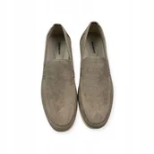 Mokasyny męskie - Mokasyny męskie zamszowe Old Money 45 - miniaturka - grafika 1