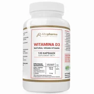 Witaminy i minerały - WITAMINA D3 4000IU 100µg MEGA DAWKA 100% PRODUKT WEGE - Altopharma - 120 kapsułek - miniaturka - grafika 1