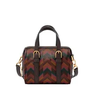Torebki damskie - Fossil Women's Carlie Satchel Bag, brązowa, brązowy - miniaturka - grafika 1