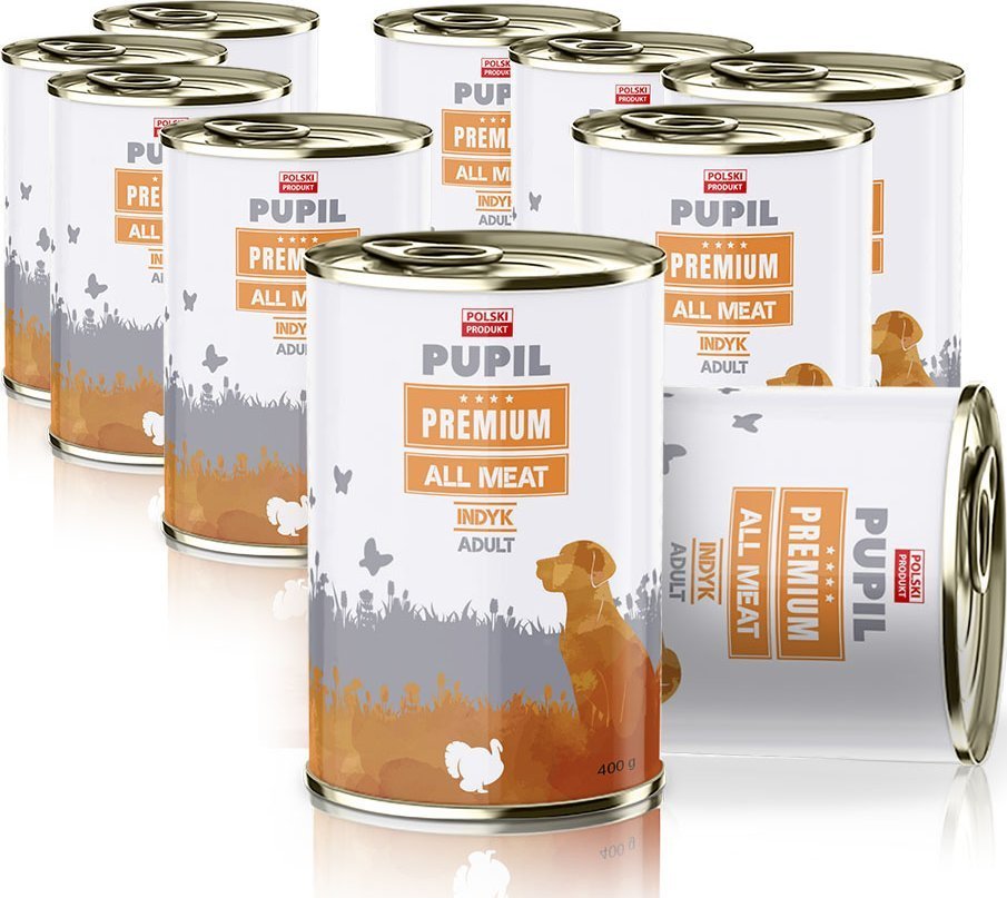 Pupil Premium Karma mokra dla psa PUPIL Premium All Meat ADULT indyk 10 x 400 g