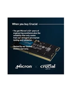 crucial Pamięć do notebooka DDR5 SODIMM  32GB(2*16) /5600 CL46 (16Gbit) - Pamięci RAM - miniaturka - grafika 1