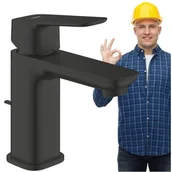 Baterie umywalkowe - GROHE 1017492430 <p>Cubeo Bateria umywalkowa, Rozmiar M, czarny mat, korek automatyczny</p> - miniaturka - grafika 1