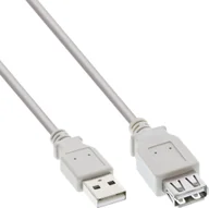 Kable USB - Kabel USB InLine USB-A - USB-B 3 m Szary 34603X - miniaturka - grafika 1