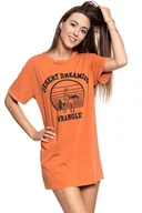 Sukienki - Damska Sukienka Wrangler Tee Dress Burnt Ochre W9073Gf3B-M - miniaturka - grafika 1