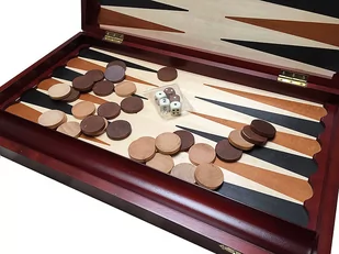 Sunrise Chess & Games, zestaw gry Backgammon Tryktrak - Gry planszowe - miniaturka - grafika 2
