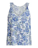 Koszulki i topy damskie - Roxy Dzianinowy top z dekoltem w serek UNDER YOUR SPELL PRINTED Young Womens White S - miniaturka - grafika 1