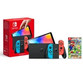 Konsole Nintendo - Nintendo Switch OLED Czerwono-niebieski + Mario Party Superstars - miniaturka - grafika 1