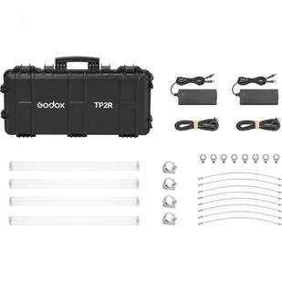 Godox TP2R-K4 4 Light Kit Knowled Pixel Tube Light - Kup za 8095,50 zł (taniej o 10 %) wpisując w koszyku kod: ORANGEGODOX10 - Kamery cyfrowe - akcesoria - miniaturka - grafika 1